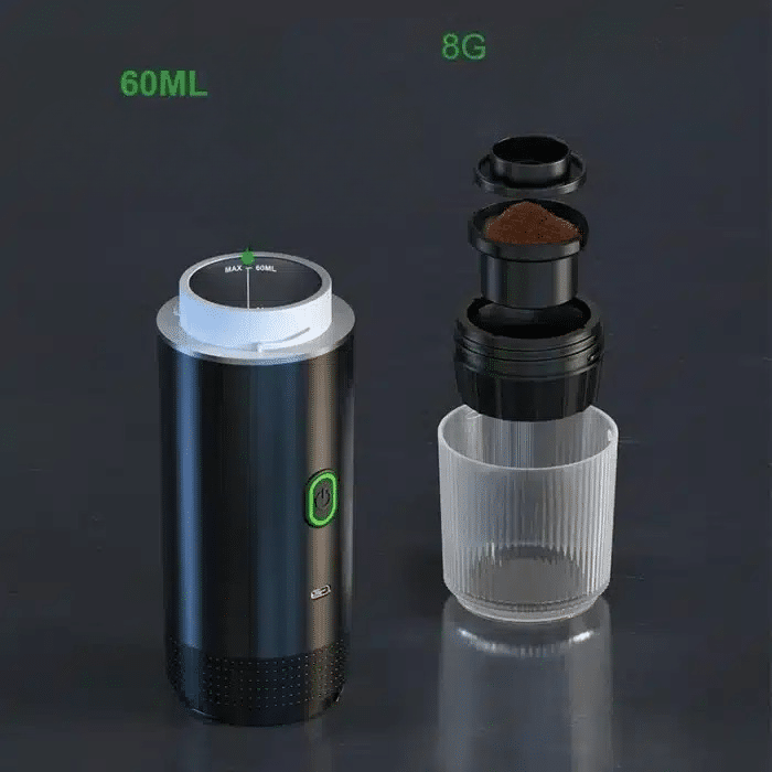 Cafetière Espresso Portable en Acier Inoxydable 250ML - vue 4