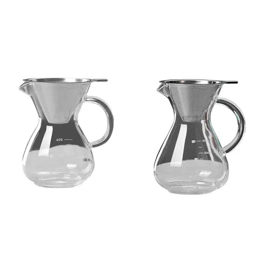 Cafetière Expresso en Verre Élégant avec Filtre Réutilisable 1L - vue 1