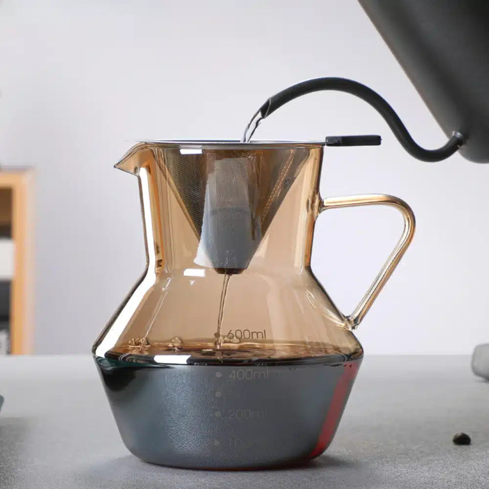 Cafetière Expresso Manuelle en Verre Borosilicate Design Moderne 350ML - vue 4