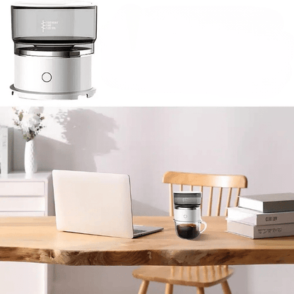 Cafetière Expresso Manuelle Portable en Acier Inoxydable 350ML - vue 5