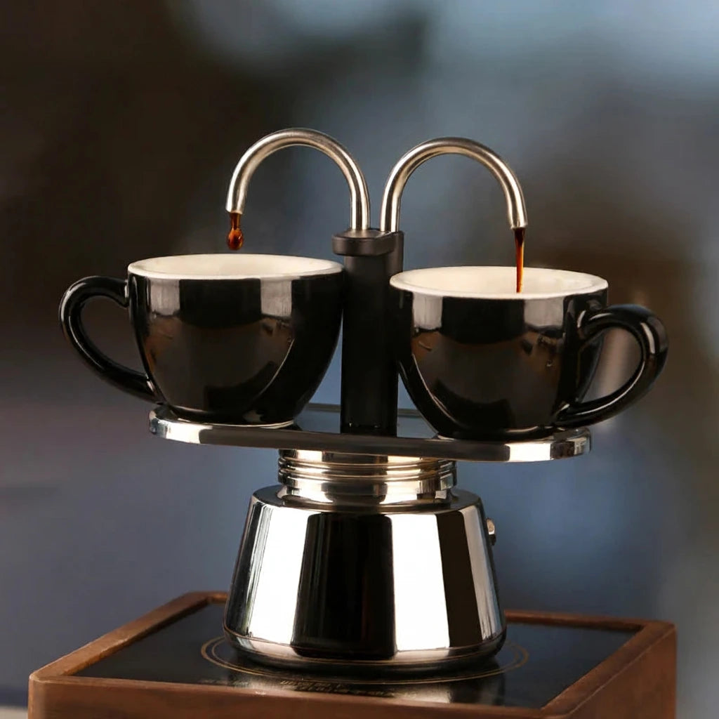 Cafetière Italienne Moka en Acier Inox 4 Tasses - vue 1