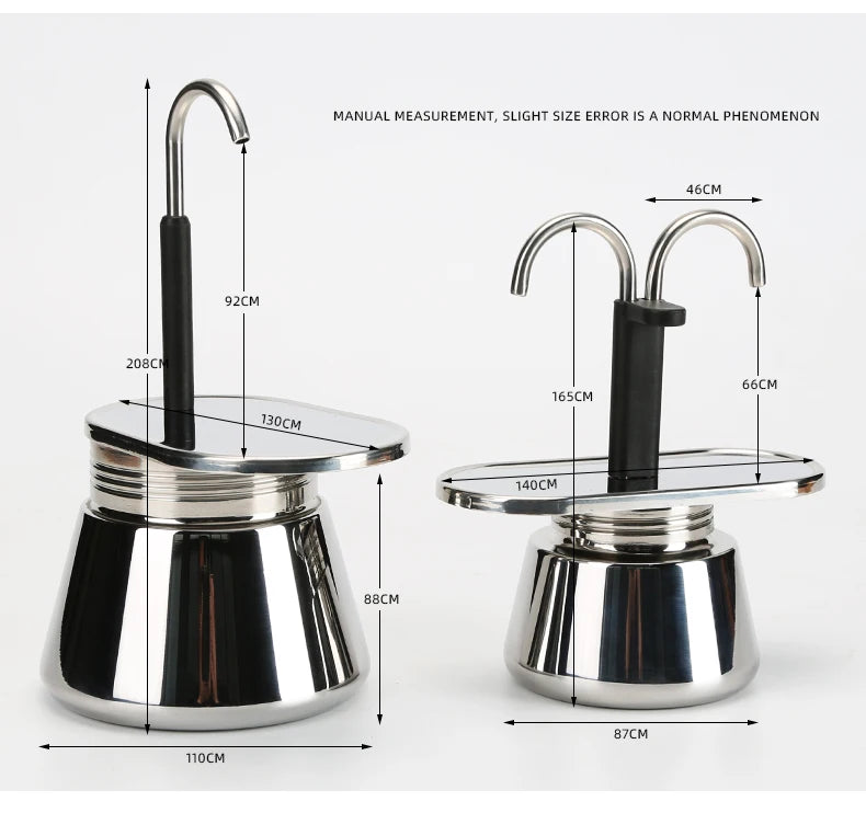 Cafetière Italienne Moka en Acier Inox 4 Tasses - vue 3