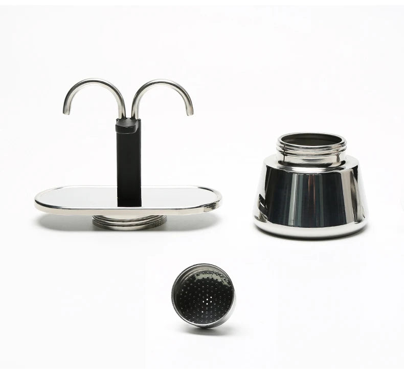 Cafetière Italienne Moka en Acier Inox 4 Tasses - vue 6