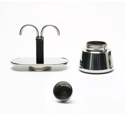 Cafetière Italienne Moka en Acier Inox 4 Tasses - vue 6