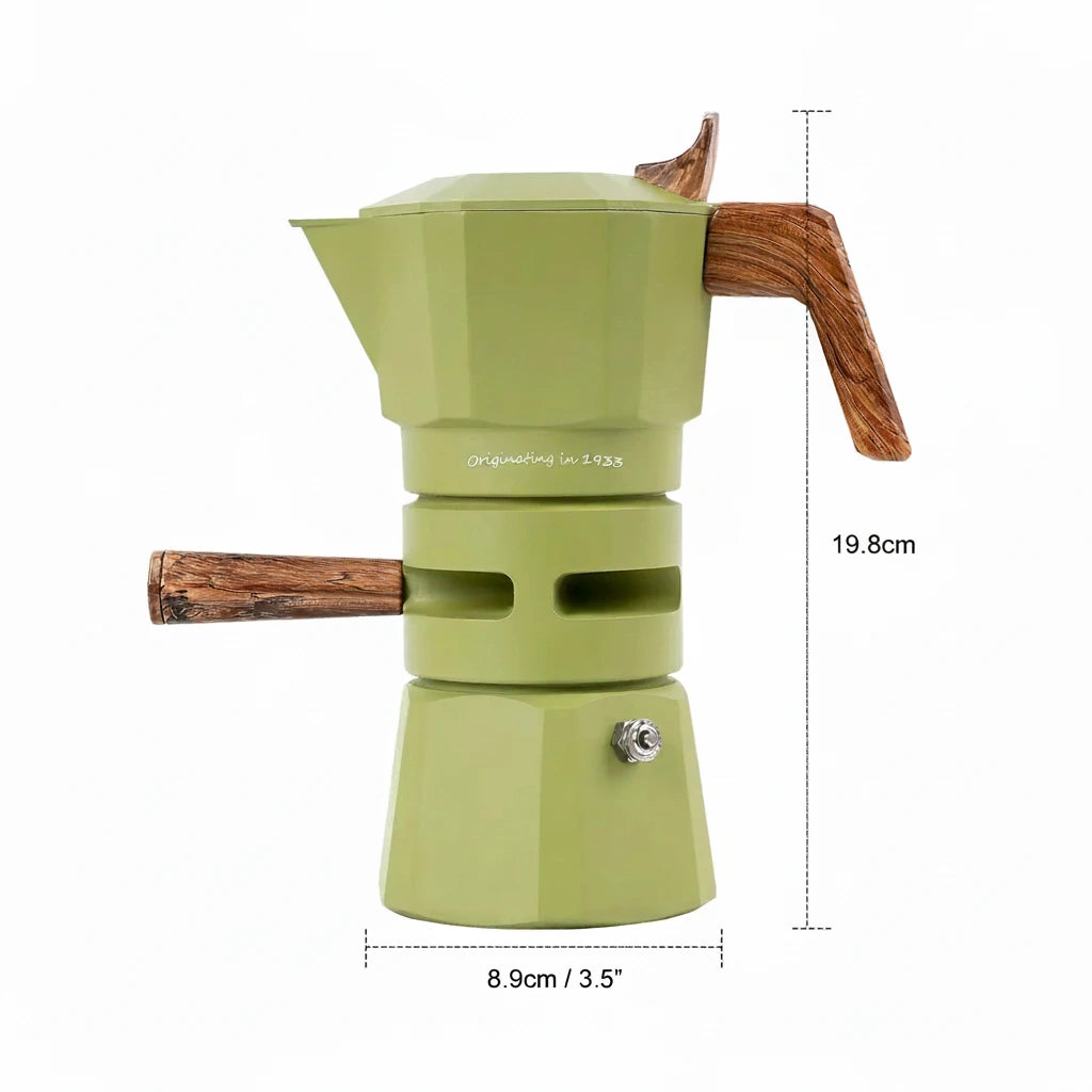 Cafetière Italienne Moka en Aluminium Coloré 2 ou 4 Tasses - vue 7