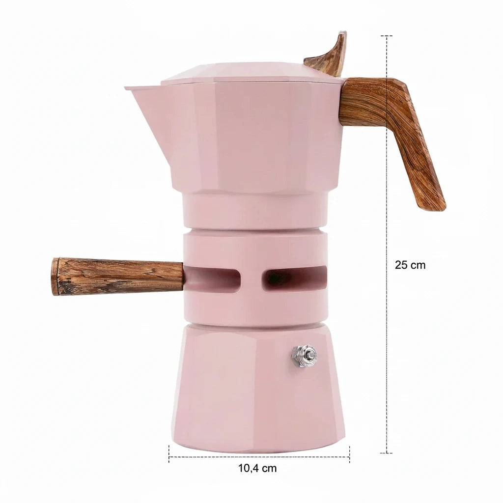 Cafetière Italienne Moka en Aluminium Coloré 2 ou 4 Tasses - vue 8