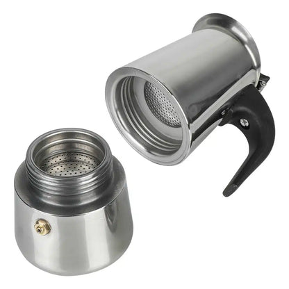 Cafetière Moka en Acier Inoxydable 1 Tasse - Préparation Parfaite - vue 2