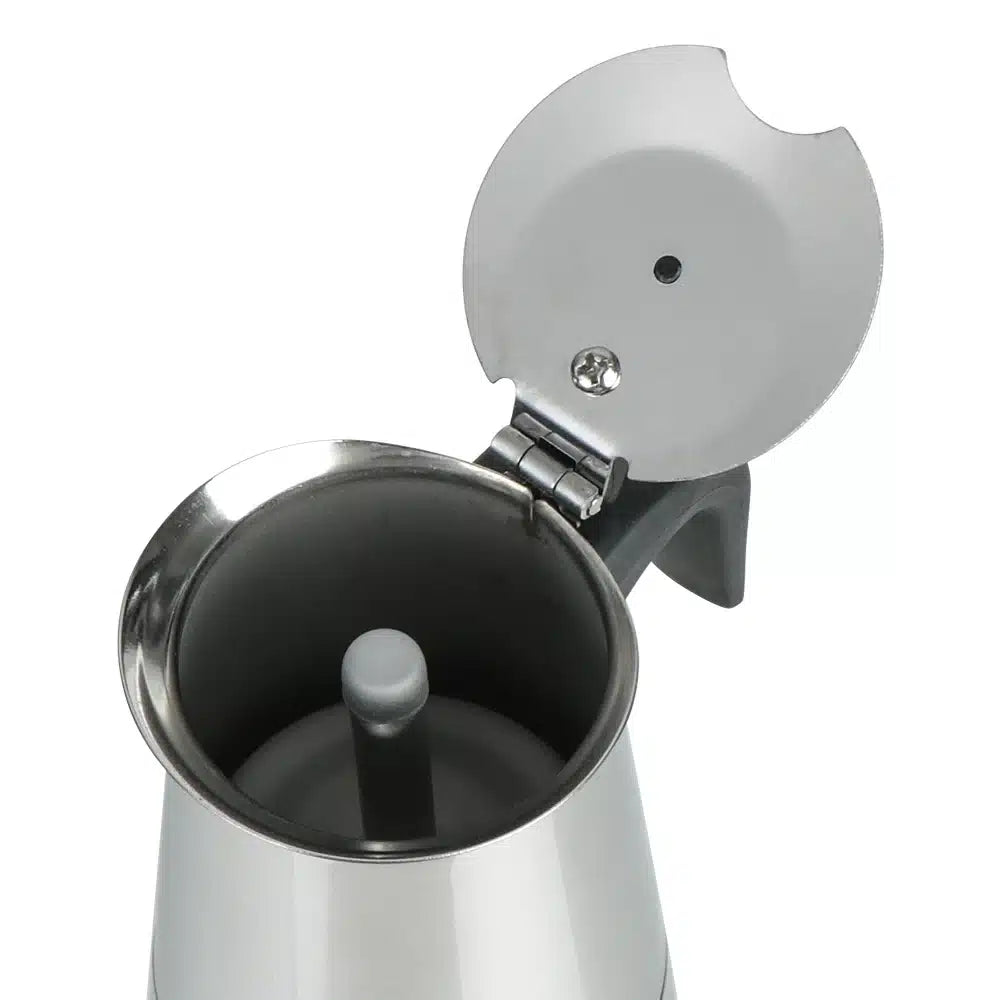 Cafetière Moka en Acier Inoxydable 1 Tasse - Préparation Parfaite - vue 3