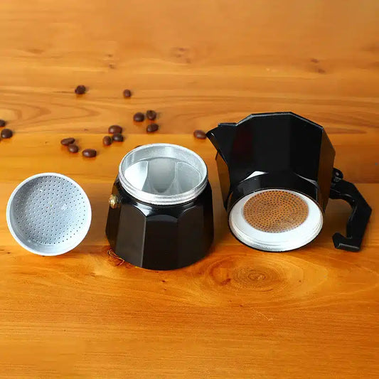 Cafetière Moka en Aluminium Design Italien 6 Tasses - vue 3