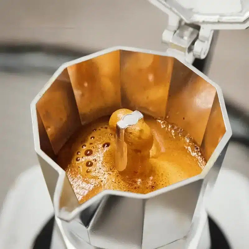 Cafetière Moka Italienne en Aluminium Octogonale 6 Tasses - vue 3