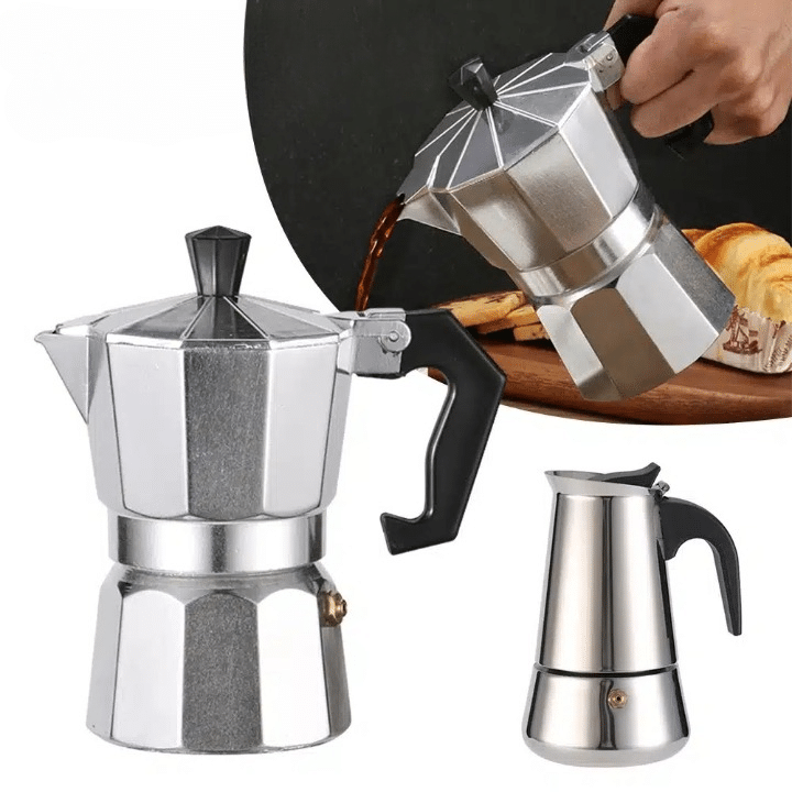 Cafetière Italienne en Aluminium Moka Express 3 Tasses - vue 4