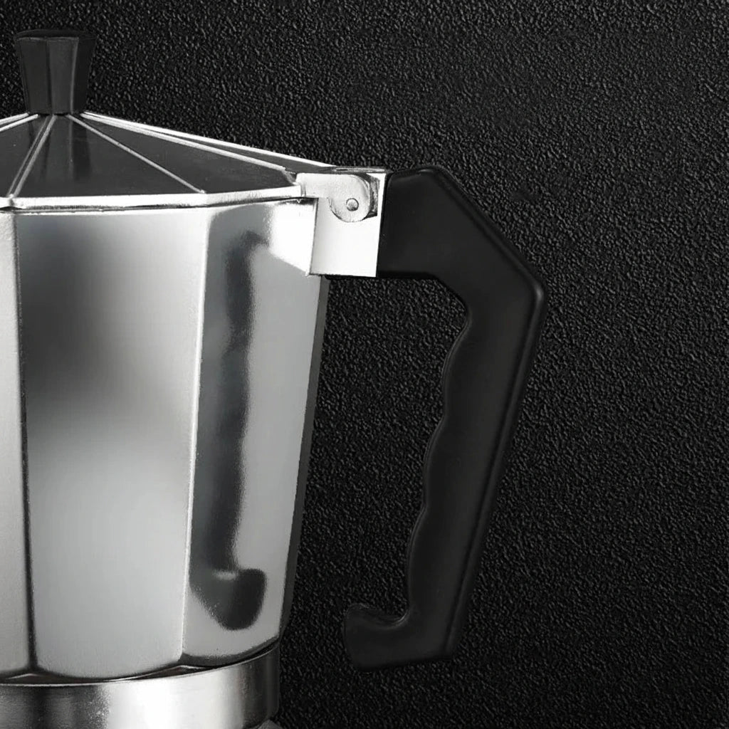 Cafetière Moka Octogonale en Aluminium 3 à 6 Tasses - vue 3