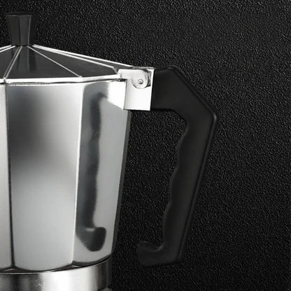 Cafetière Moka Octogonale en Aluminium 3 à 6 Tasses - vue 3