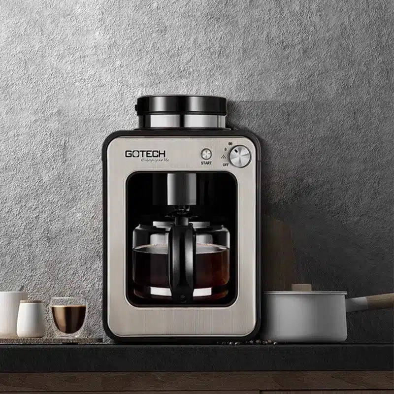 Cafetière Moulin à Café Automatique en Acier Inoxydable 1,5L - vue 2