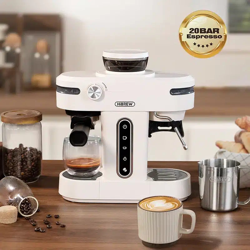Cafetière Percolateur en Acier Inoxydable avec Moulin 1.2L - vue 2