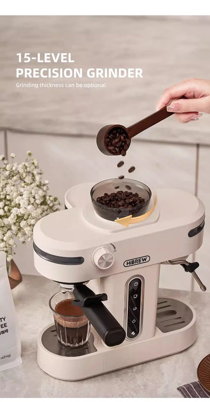Cafetière Percolateur en Acier Inoxydable avec Moulin 1.2L - vue 4