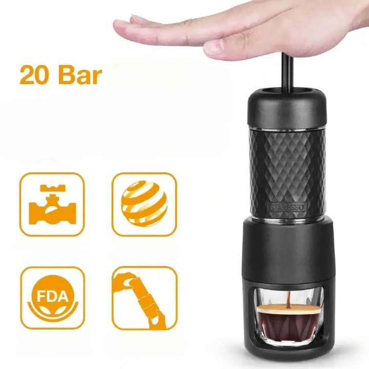 Cafetière Nomade en Acier Inoxydable pour Espresso 250ML - vue 3