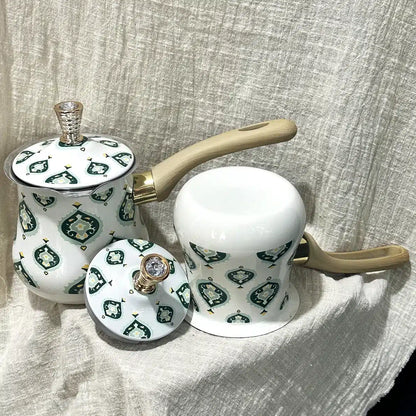 Cafetière Turque en Acier Inoxydable avec Manche en Bois 500ML - vue 3