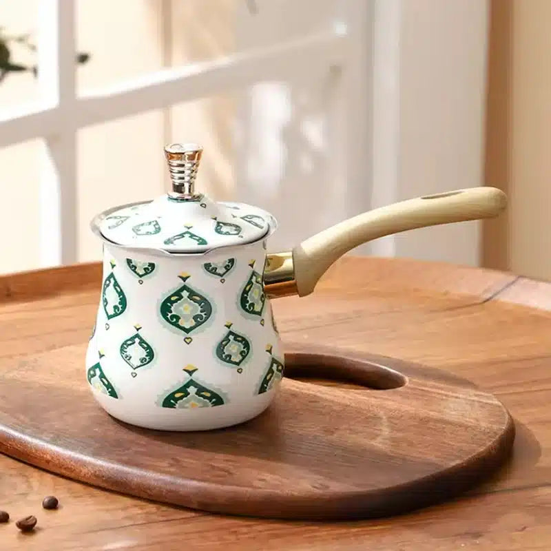 Cafetière Turque en Acier Inoxydable avec Manche en Bois 500ML - vue 6
