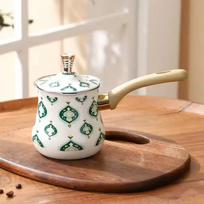 Cafetière Turque en Acier Inoxydable avec Manche en Bois 500ML - vue 6