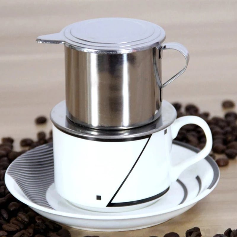 Cafetière Vietnamienne en Acier Inoxydable avec Filtre 300ML - vue 2