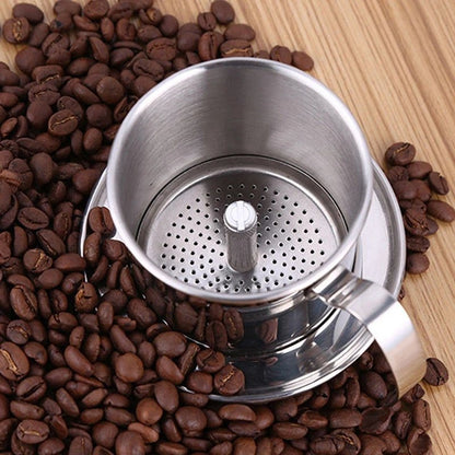 Cafetière Vietnamienne en Acier Inoxydable avec Filtre 300ML - vue 3
