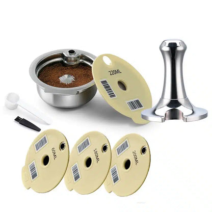 Capsules de Café Réutilisables en Acier Inoxydable Écologiques 2 Pièces - vue 1