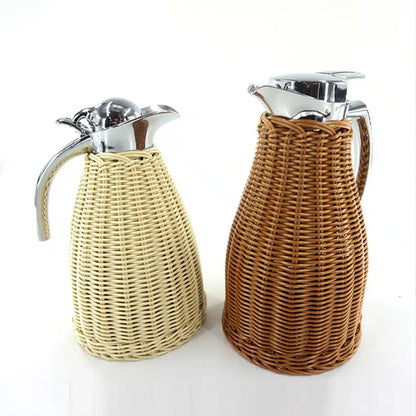 Carafe à Piston en Acier Inoxydable Design Élégant 1L - vue 1
