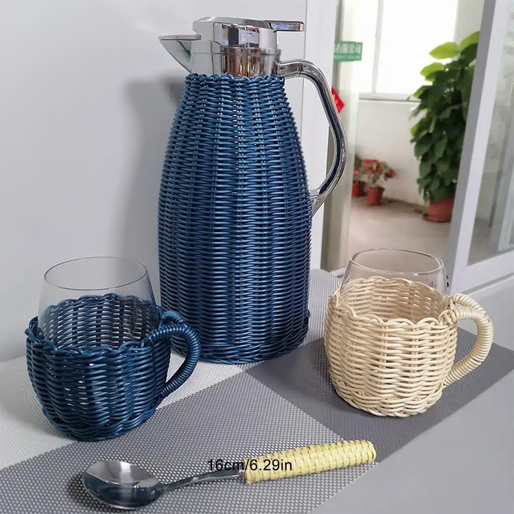 Carafe à Piston en Acier Inoxydable Design Élégant 1L - vue 4
