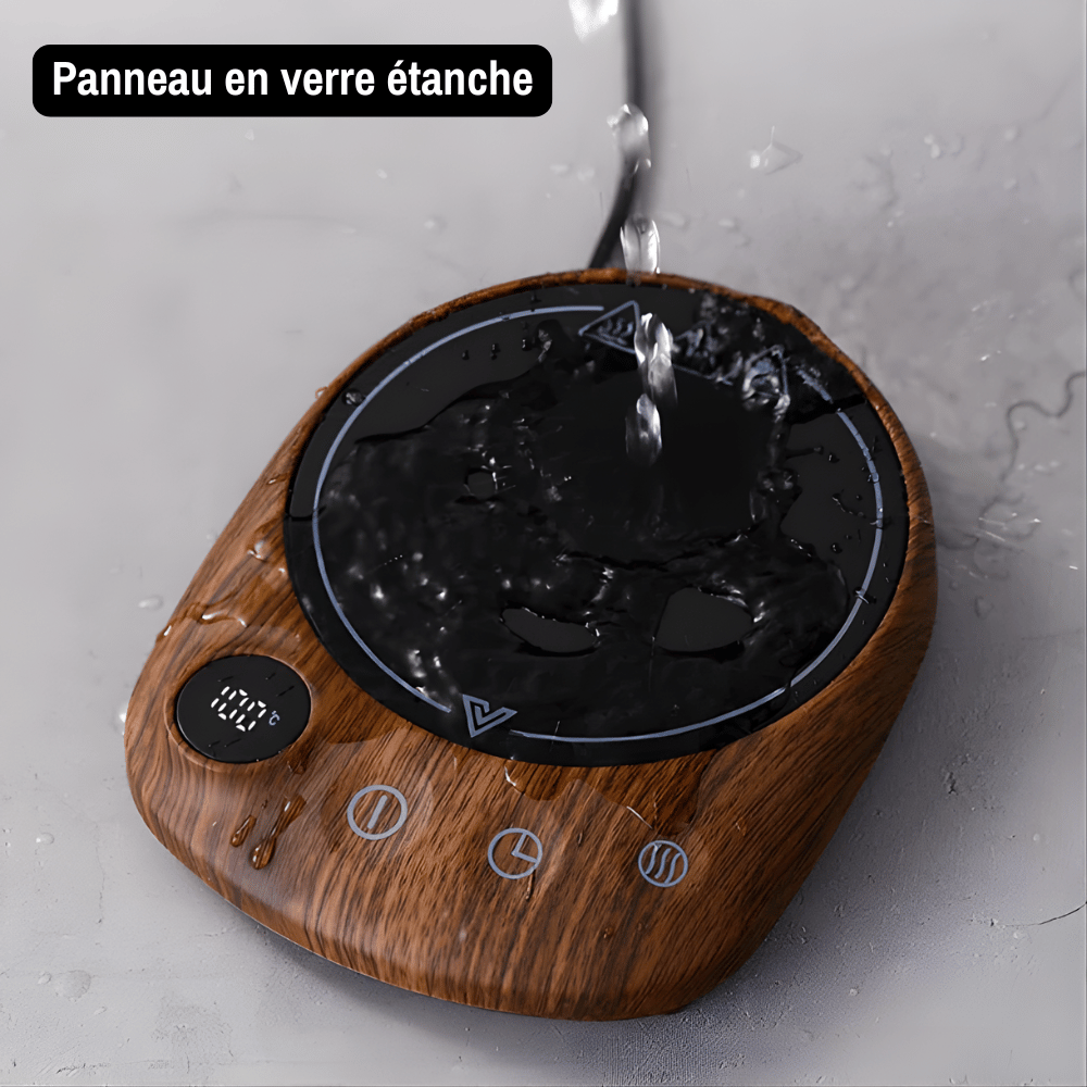 Chauffe-Tasse Bois 100°C – vue 4 – L'Atelier Café
