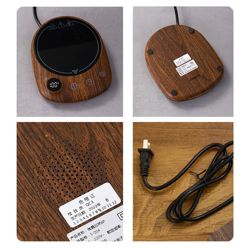 Chauffe-Tasse Bois 100°C – vue 7 – L'Atelier Café