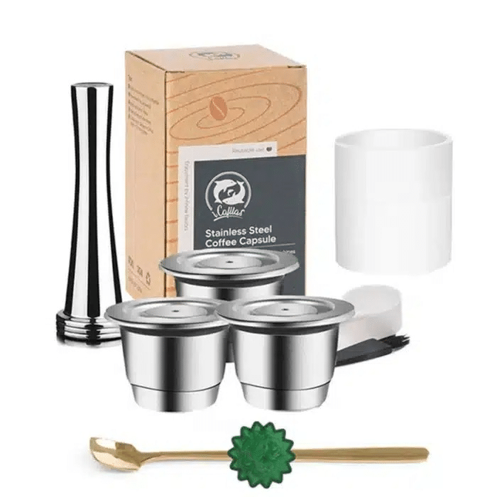 Coffret Capsules Nespresso en Acier Inoxydable Écologiques 2 Pièces - vue 4