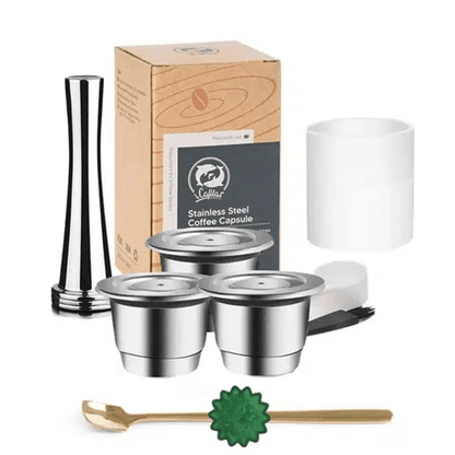 Coffret Capsules Nespresso en Acier Inoxydable Écologiques 2 Pièces - vue 4