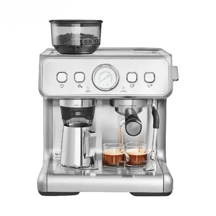 Distributeur Automatique de Café en Acier Inoxydable avec Broyeur Intégré - vue 4