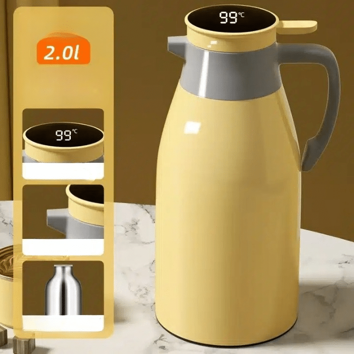 Distributeur de Café Isotherme en Verre avec Affichage Numérique 1L - vue 2