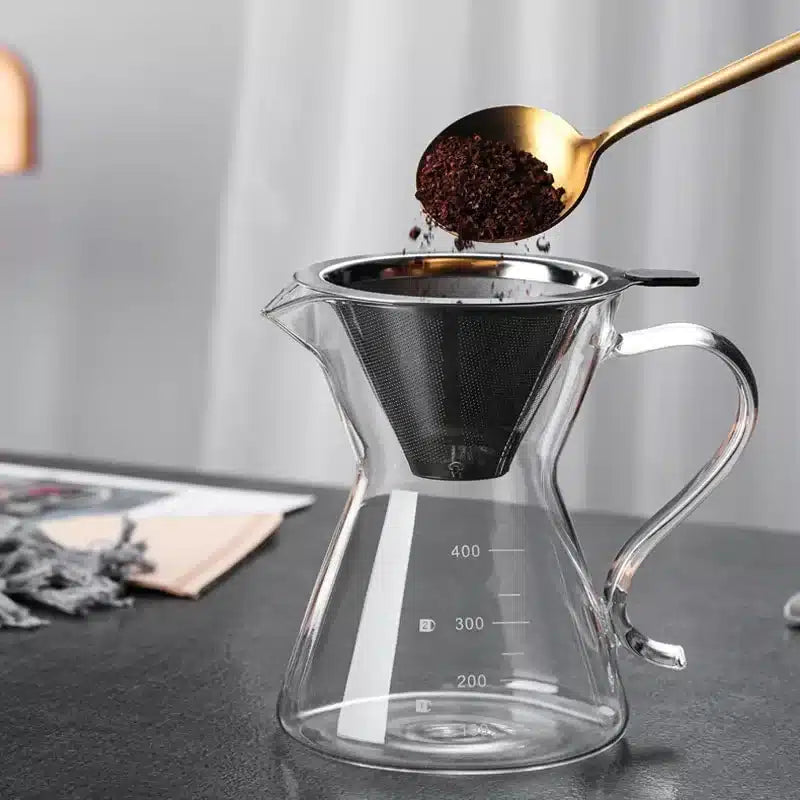 Dripper Café Réutilisable en Acier Inoxydable - Préparation Parfaite - vue 3