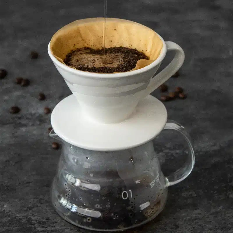 Dripper V60 en Céramique Design Épuré pour Café Parfait - vue 2