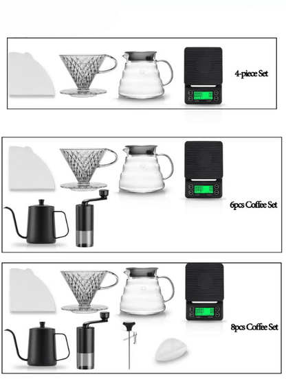 Ensemble Complet de Préparation de Café Barista en Acier Inoxydable - vue 5