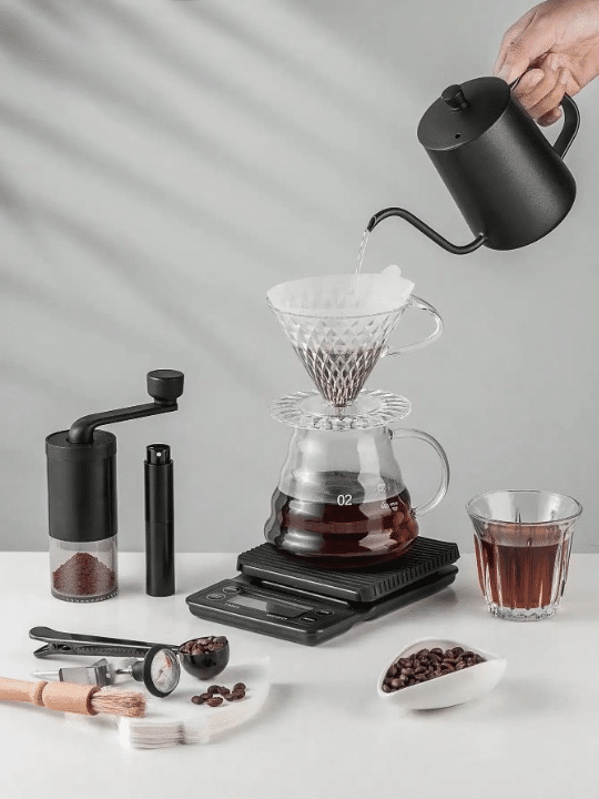 Ensemble Complet de Préparation de Café Barista en Acier Inoxydable - vue 6