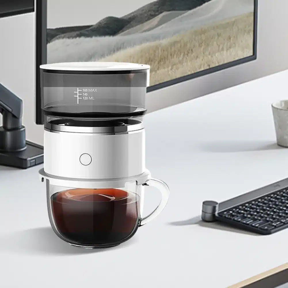 Cafetière Expresso Manuelle Portable en Acier Inoxydable 350ML - vue 2