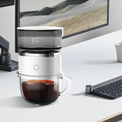 Cafetière Expresso Manuelle Portable en Acier Inoxydable 350ML - vue 2