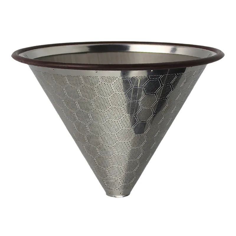 Filtre à Café en Acier Inoxydable 600 Mailles pour 1 à 3 Tasses - vue 1