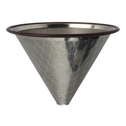 Filtre à Café en Acier Inoxydable 600 Mailles pour 1 à 3 Tasses - vue 1