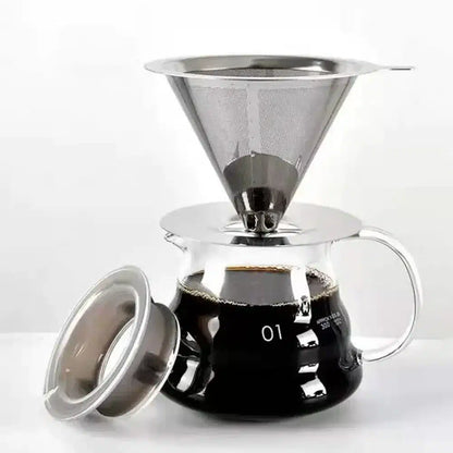 Filtre à Café en Acier Inoxydable Écologique Double Couche 12CM - vue 3