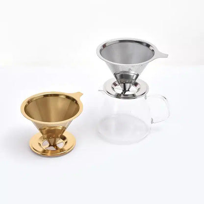 Filtre à Café en Acier Inoxydable Écologique Double Couche 12CM - vue 4
