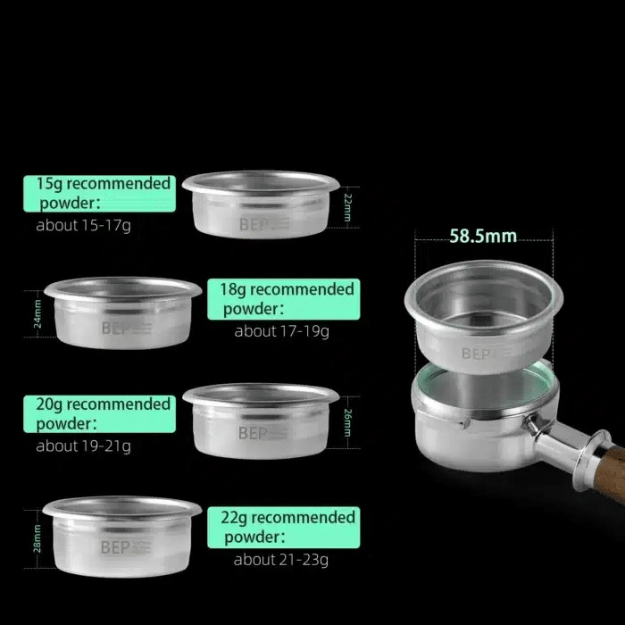 Filtre à Café Expresso en Acier Inoxydable 12g à 22g - vue 3