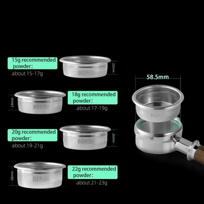 Filtre à Café Expresso en Acier Inoxydable 12g à 22g - vue 3