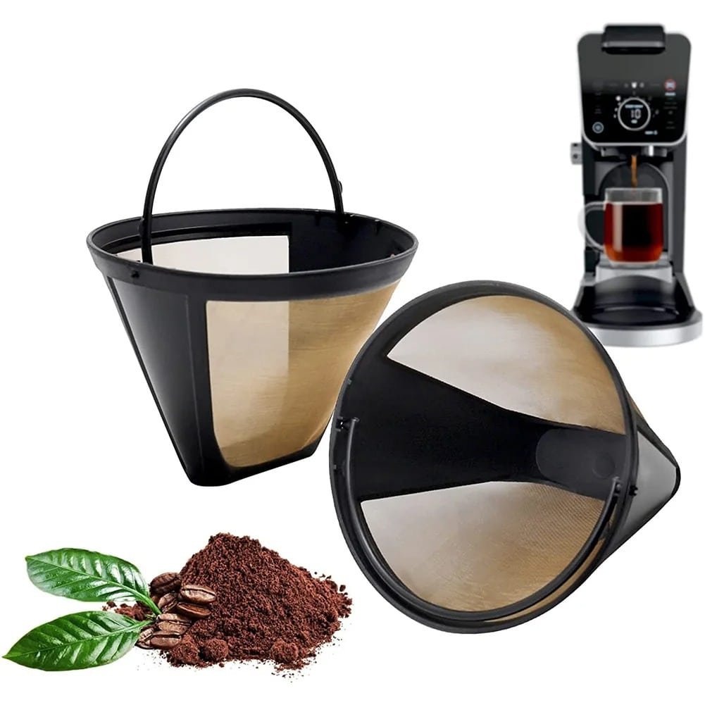 Filtre à Café Individuel Conique en Acier Inoxydable - Écologique - vue 3