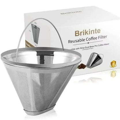Filtre à Café Permanent en Acier Inoxydable pour Cafetière Ninja 304 - vue 1