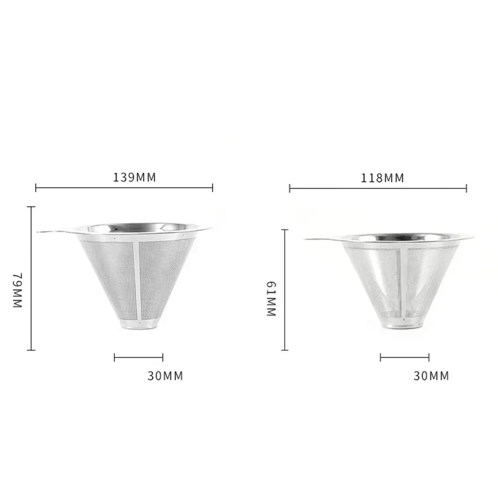 Filtre à Café Permanent en Inox Écologique et Réutilisable 12CM - vue 4